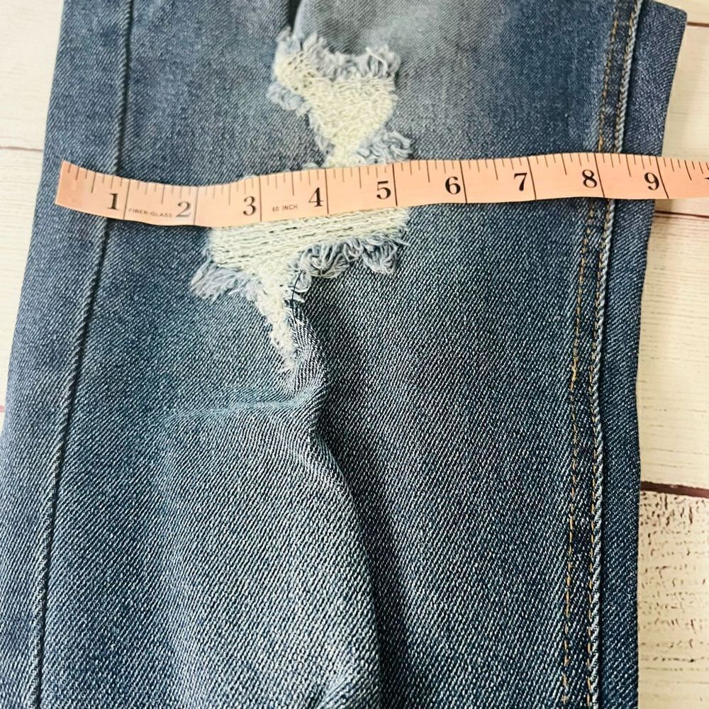 Mom denim distressed High Rise Womens' jeans size 5 - Picture 10 of 12